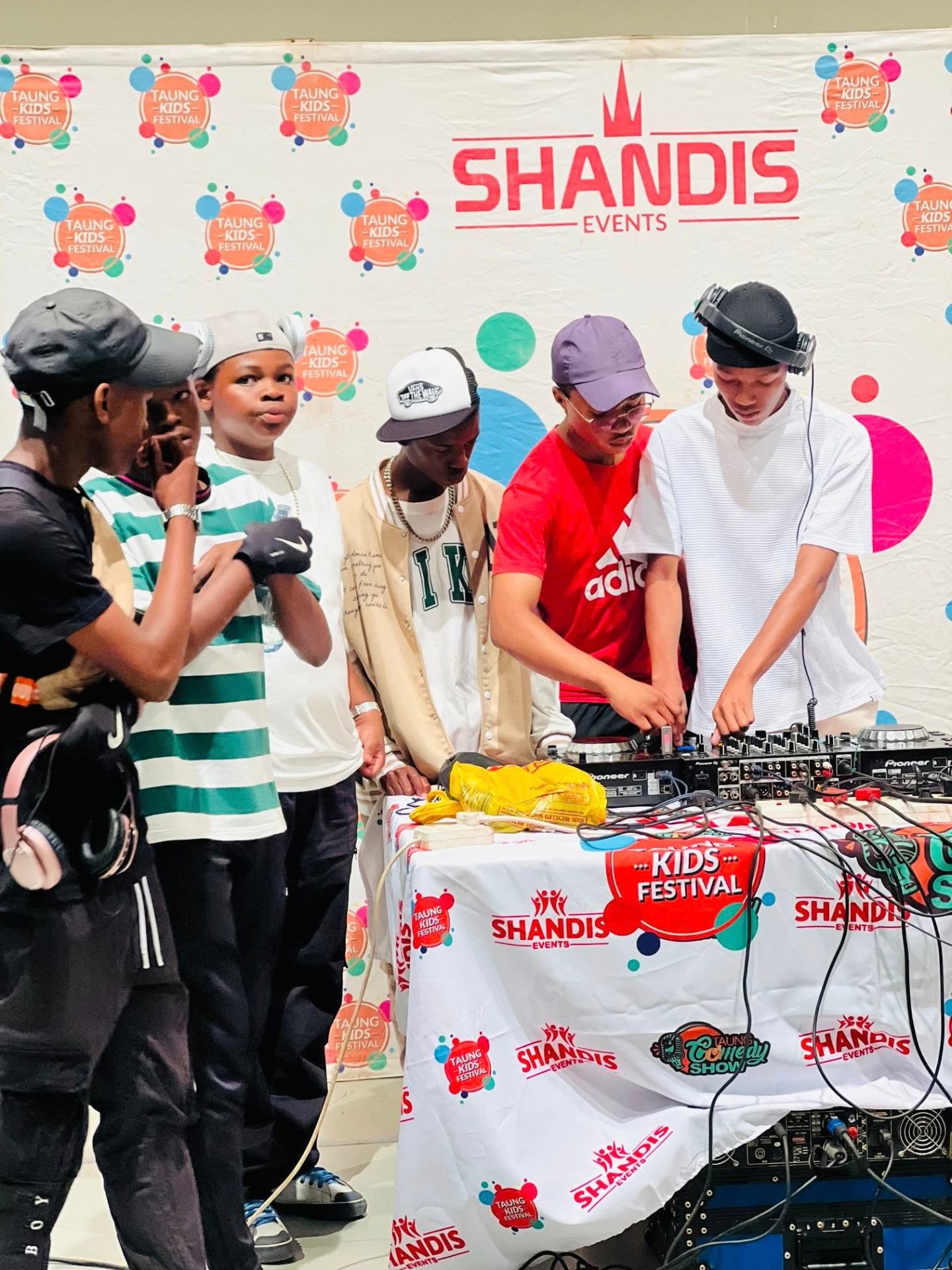 Young DJs performing at a Shandis Events showcase