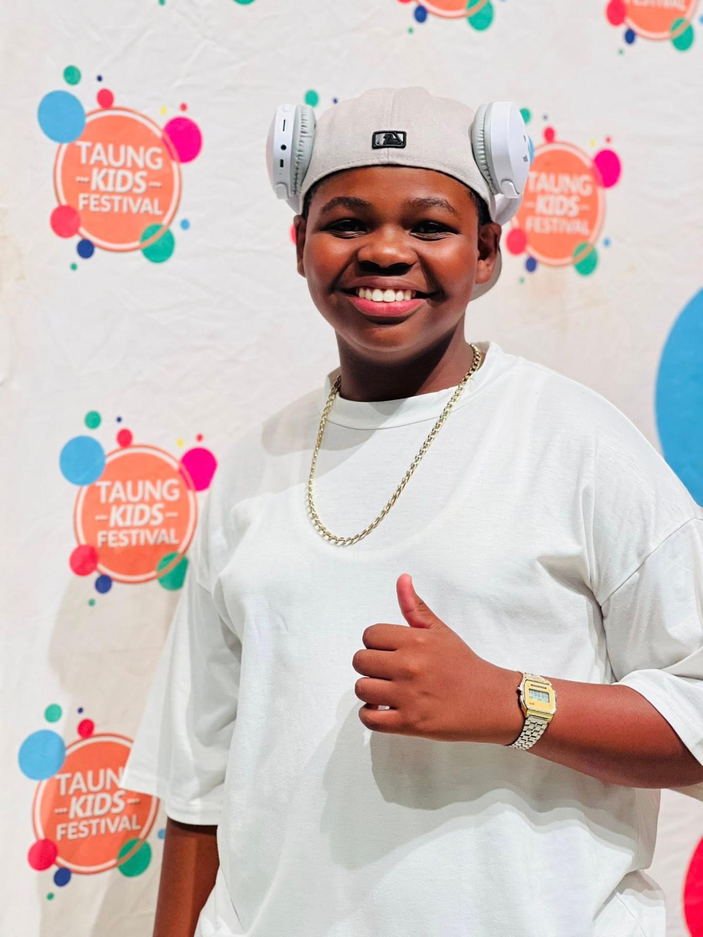 Young performer at the Taung Kids Festival